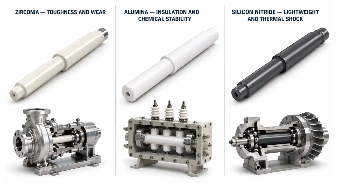 Ceramic Shaft Manufacturer Guide: Materials, Tolerances and Applications